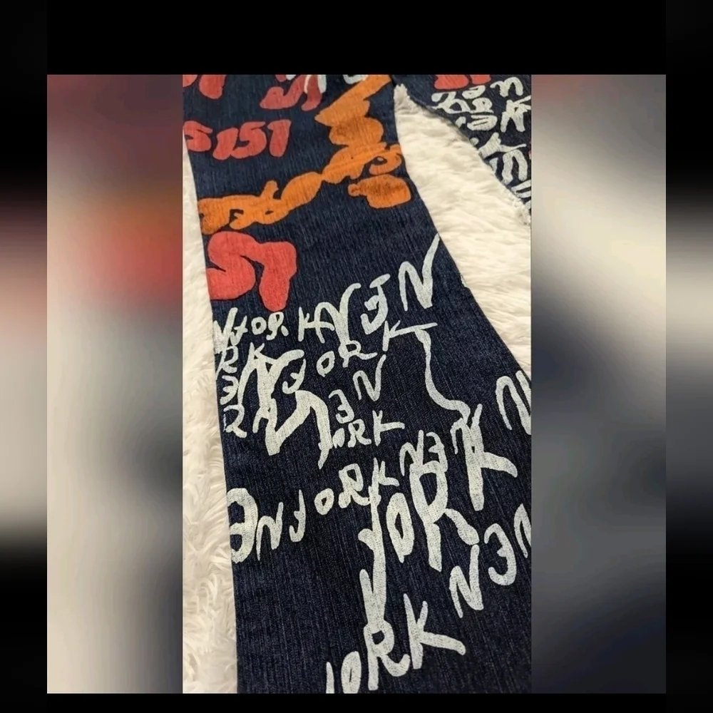 Nesso Jeans Flare graffiti Jeans Size 9